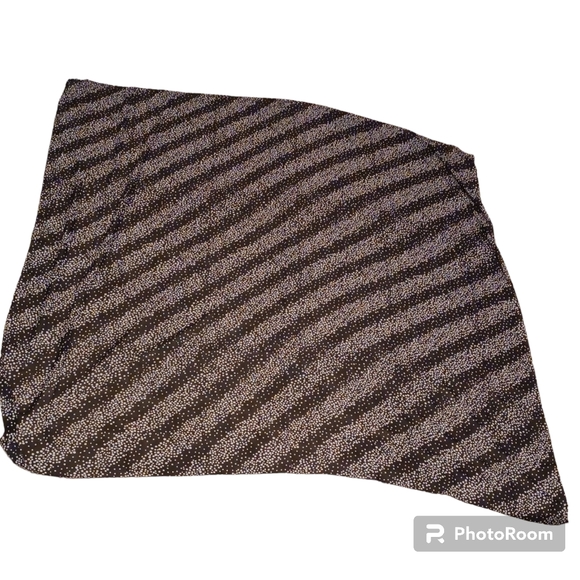 Black/ White dots chiffon skirt with large scarf - Picture 4 of 6